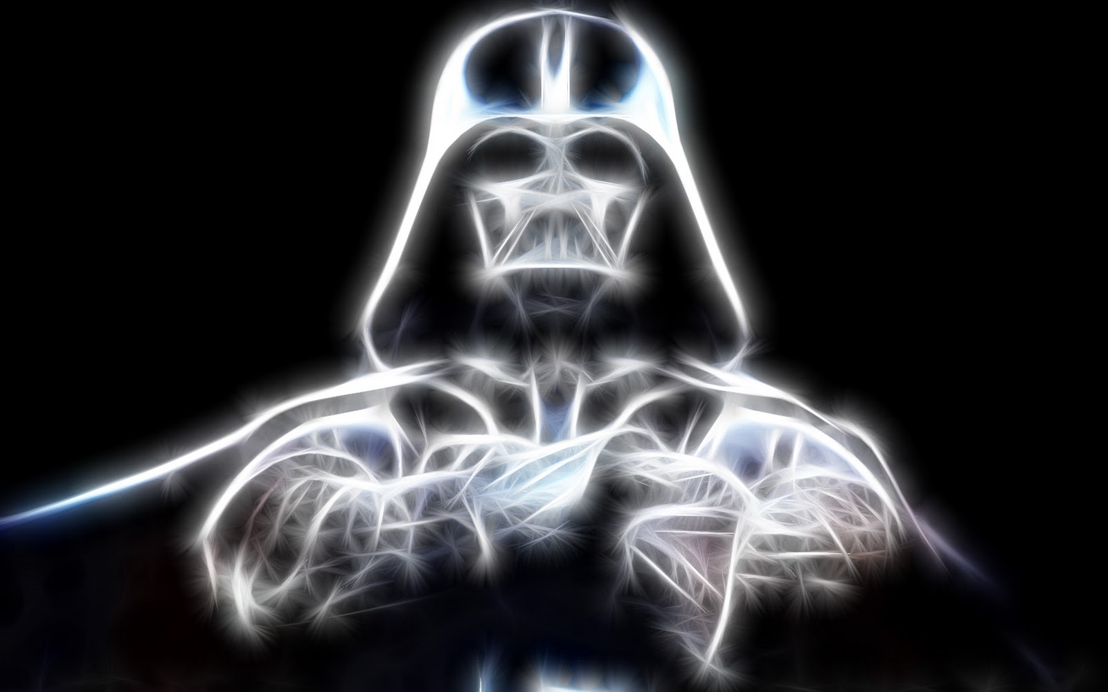 Usei essa imagem do Vader, estilizada que encontrei na internet. Não sei quem é o autor, mas ela é muito legal.