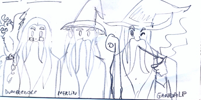 Dumbledore, Merlin e Gandalf